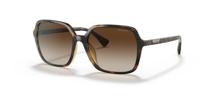 Ralph RA5291U Sunglasses Shiny Dark Havana / Gradient Brown