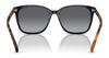 Ralph VVCV RA5293 Sunglasses | Size 56 / Shiny Black / Gradient Brown (Polarized) (3P 13%) №6037T3