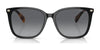 Ralph VVCV RA5293 Sunglasses | Size 56 / Shiny Black / Gradient Brown (Polarized) (3P 13%) №6037T3