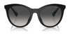 Ralph RA5294U Sunglasses | Size 53 / Shiny Black / Gradient Grey (3N 13.2%) №500187