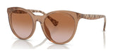 Ralph RA5294U Sunglasses Shiny Transparent Caramel / Gradient Brown