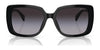 Ralph RA5298U Sunglasses | Size 55 / Shiny Black / Gradient Grey (3N 13%) №50018G