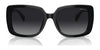Ralph RA5298U Sunglasses | Size 55 / Shiny Black / Gradient Grey (3N 13%) №50018G