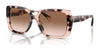 Ralph RA5298U Sunglasses | Size 55 / Shiny Pink Havana / Gradient Brown (2N 26.4%) №605813