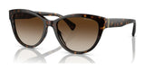 Ralph RA5299U Sunglasses Shiny Dark Havana / Gradient Brown