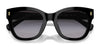 Ralph RA5301U Sunglasses | Size 52 / Shiny Black / Gradient Grey (3N 13%) №50018G