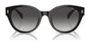 Ralph RA5302U Sunglasses | Size 54 / Shiny Black №50018G / Gradient Grey (3N 13.2%)