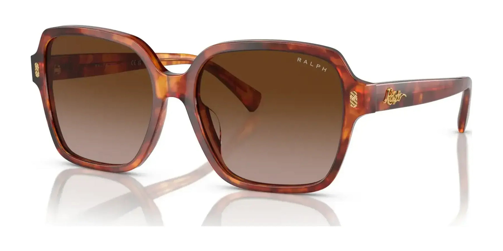 Ralph RA5304U Sunglasses Orange Havana / Gradient Brown