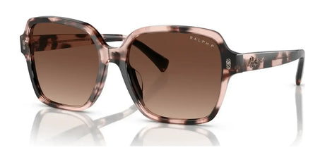 Ralph RA5304U Sunglasses Shiny Pink Havana / Gradient Brown (Polarized)