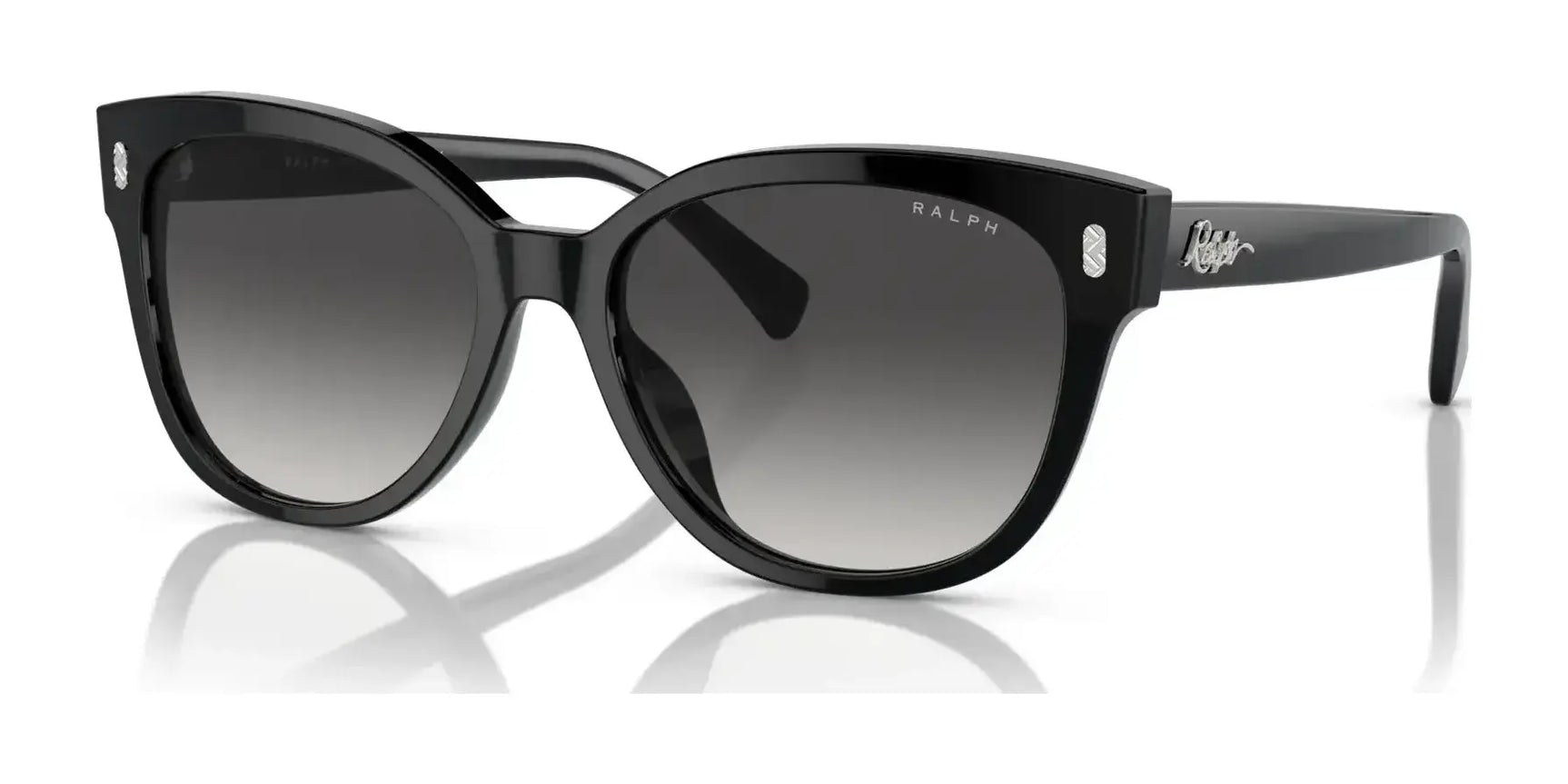 Ralph RA5305U Sunglasses Shiny Black / Gradient Grey