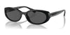 Ralph RA5306U Sunglasses | Size 55 / Shiny Black / Dark Grey (3N 11%) №500187