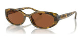 Ralph RA5306U Sunglasses Yellow Havana / Dark Brown