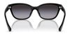 Ralph RA5307U Sunglasses | Size 55 / Shiny Black №50018G / Gradient Grey (3N 13%)