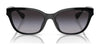 Ralph RA5307U Sunglasses | Size 55 / Shiny Black №50018G / Gradient Grey (3N 13%)