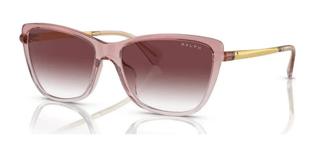 Ralph RA5308U Sunglasses Shiny Transparent Rose / Clear Gradient Dark Violet