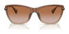 Ralph RA5308U Sunglasses | Size 57 / Shiny Transparent Brown / Gradient Brown (2N 25.5%) №613313