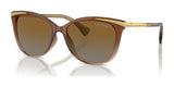 Ralph RA5309U Sunglasses Transparent Light Brown /  Gradient Brown (Polarized)