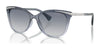 Ralph RA5309U Sunglasses | Size 55 / Transparent Blue Varnish / Light Grey Gradient (2N 25.8%) №615035