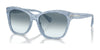 Ralph RA5310U Sunglasses | Size 56 / Shiny Striped Blue / Gradient Blue (2N 35%) №615619