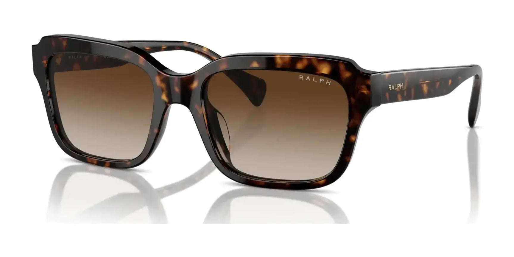 Ralph RA5312U Sunglasses Shiny Dark Havana / Gradient Brown