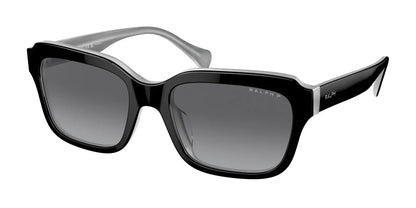 Ralph RA5312U Sunglasses Shiny Black On Opal Grey / Polar Gradient Grey