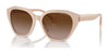 Ralph RA5315U Sunglasses | Size 54 / Shiny Beige On Milky Beige / Gradient Brown (3N 10.7%) №606313