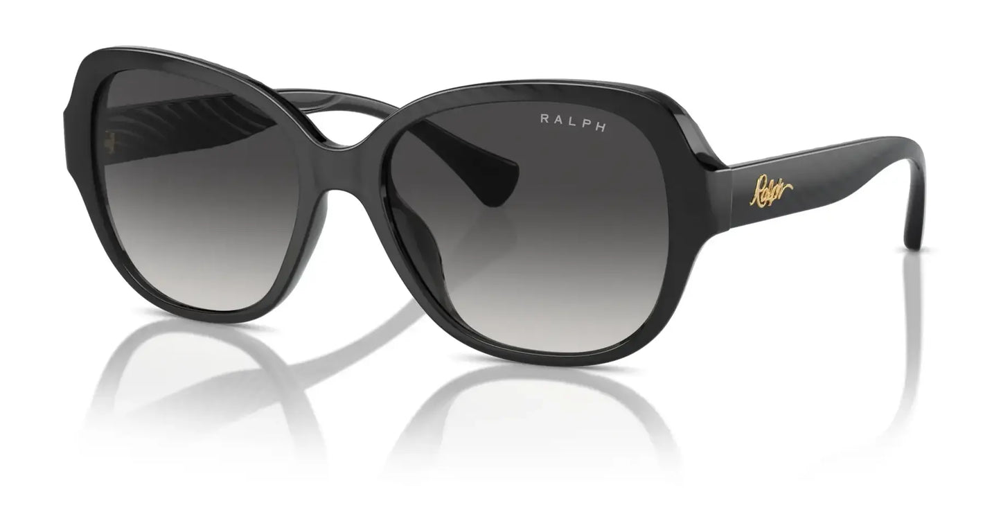 Ralph RA5316U Sunglasses Shiny Transparent Black / Gradient Grey