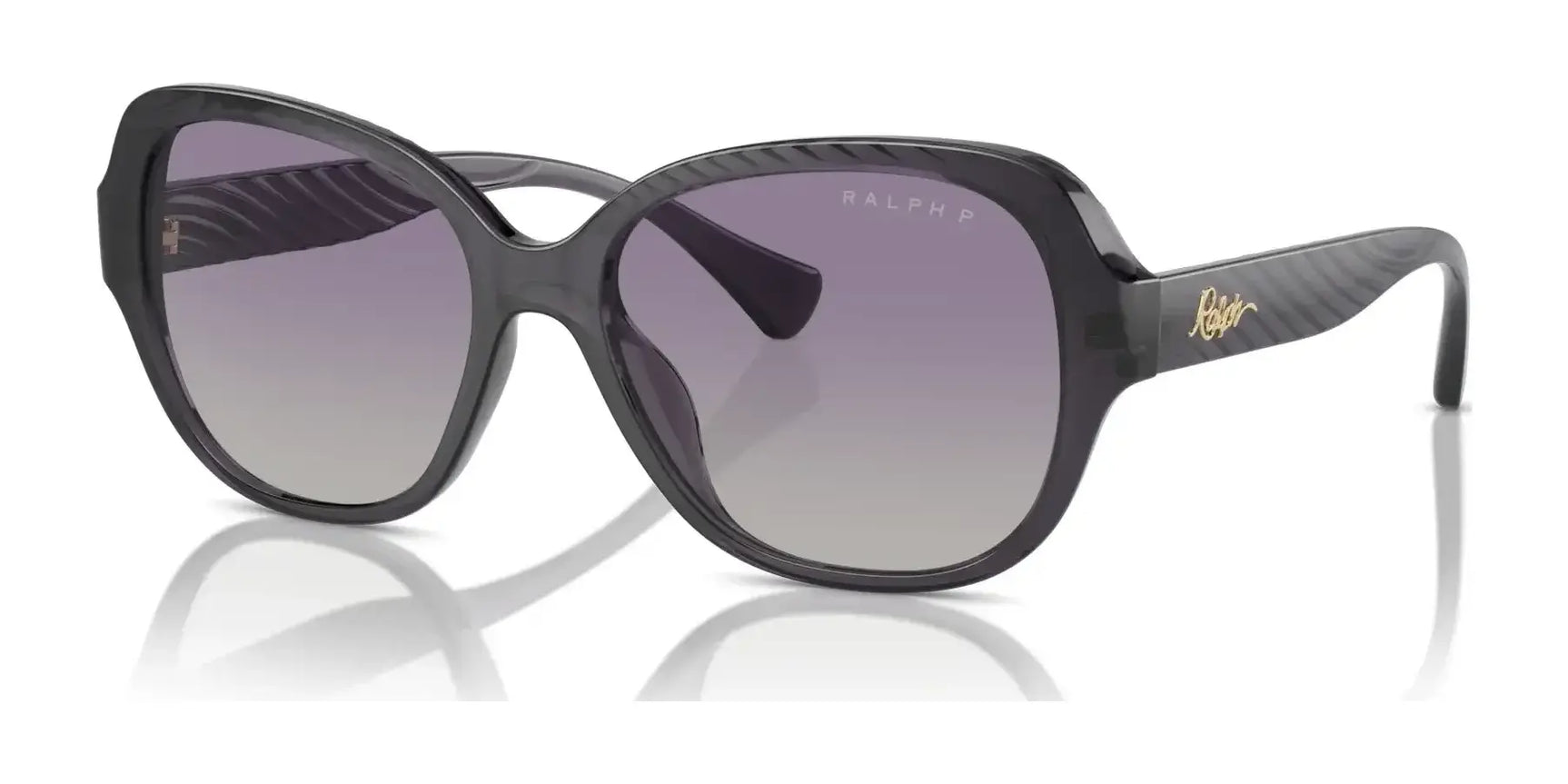 Ralph RA5316U Sunglasses Shiny Transparent Violet / Light Violet (Polarized)