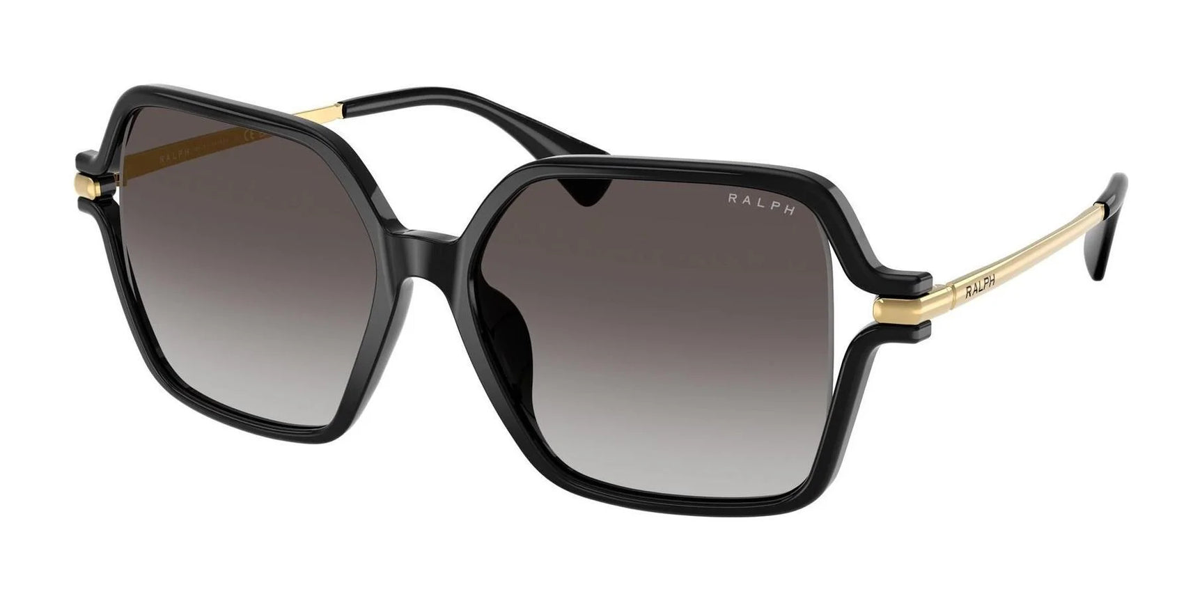 Ralph RA5319U Sunglasses Shiny Black / Gradient Grey