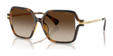 Ralph RA5319U Sunglasses Shiny Dark Havana / Gradient Brown