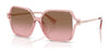 Ralph RA5319U Sunglasses | Size 56 / Shiny Transparent Pink / Pink Gradient Brown (2N 21.4%) №580114