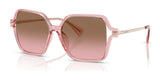 Ralph RA5319U Sunglasses Shiny Transparent Pink / Pink Gradient Brown