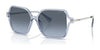 Ralph RA5319U Sunglasses | Size 56 / Shiny Transparent Azure / Gradient Blue (2N 22.6%) №62208F