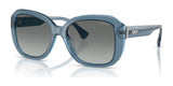 Ralph RA5321U Sunglasses Shiny Transparet Blue Milky / Gradient Grey