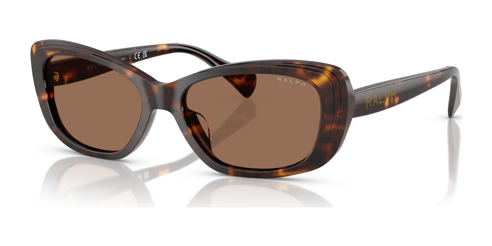 Ralph RA5322U Sunglasses Shiny Dark Havana / Brown