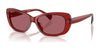 Ralph RA5322U Sunglasses | Size 55 / Shiny Transparent Burgundy / Bordeaux (2N 18.1%) №621069