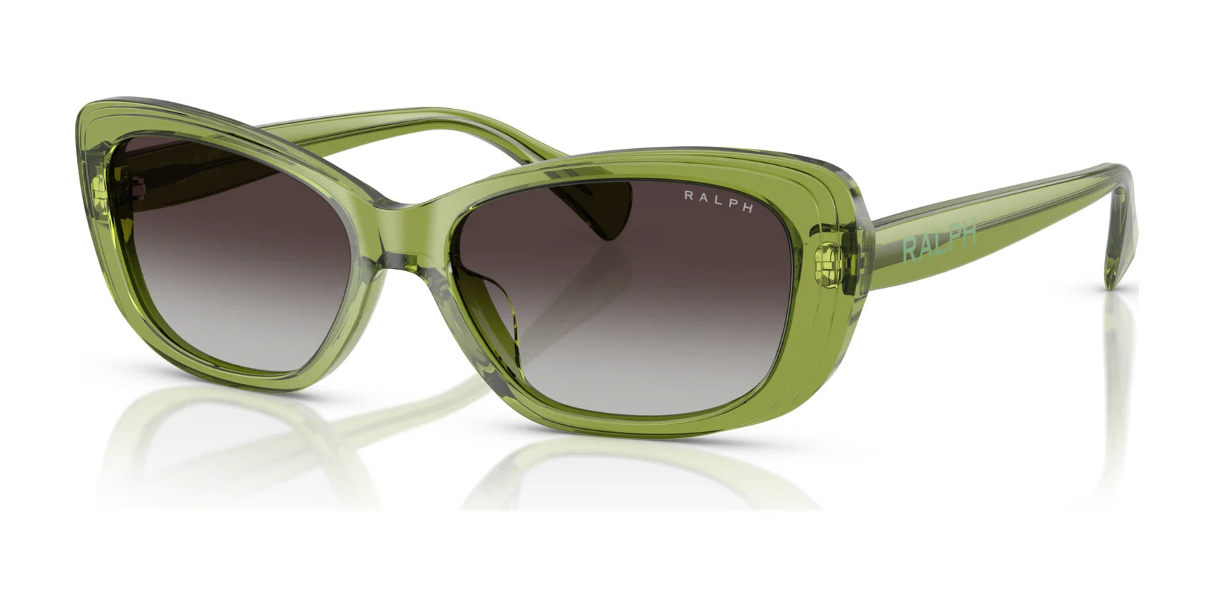 Ralph RA5322U Sunglasses Shiny Transparent Green / Gradient Grey