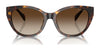 Ralph RA5324U Sunglasses | Size 56 / Shiny Transparent Green / Gradient Brown (Polarized) (3P 13.1%) №6206T5