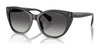 Ralph RA5324U Sunglasses | Size 56 / Shiny Transparent Black / Gradient Grey (3N 13.2%) №55368G