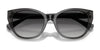 Ralph RA5324U Sunglasses | Size 56 / Shiny Transparent Green / Gradient Brown (Polarized) (3P 13.1%) №6206T5