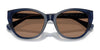 Ralph RA5324U Sunglasses | Size 56 / Shiny Transparent Green / Gradient Brown (Polarized) (3P 13.1%) №6206T5
