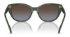Ralph RA5324U Sunglasses | Size 56 / Shiny Transparent Green / Gradient Brown (Polarized) (3P 13.1%) №6206T5
