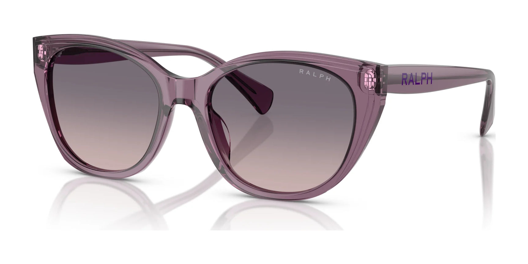 Ralph RA5324U Sunglasses Shiny Transparent Violet / Gradient Violet