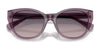 Ralph RA5324U Sunglasses | Size 56 / Shiny Transparent Green / Gradient Brown (Polarized) (3P 13.1%) №6206T5