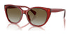Ralph RA5324U Sunglasses | Size 56 / Shiny Transparent Burgundy / Gradient Brown (2N 29%) №621013