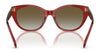 Ralph RA5324U Sunglasses | Size 56 / Shiny Transparent Green / Gradient Brown (Polarized) (3P 13.1%) №6206T5