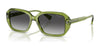 Ralph RA5325U Sunglasses | Size 55 / Shiny Transparent Green / Gradient Grey (3N 13.2%) №62228G