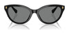 Ralph RA5326U Sunglasses | Size 55 / Shiny Black / Light Grey (2N 19%) №500187