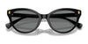 Ralph RA5326U Sunglasses | Size 55 / Shiny Black / Light Grey (2N 19%) №500187