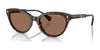 Ralph RA5326U Sunglasses | Size 55 / Shiny Dark Havana / Brown (3N 14.5%) №500373